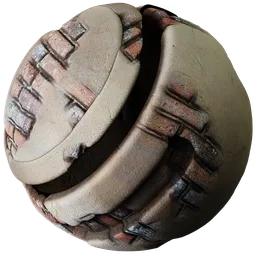 Plaster Brick Weathered