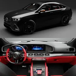 (Rigged)Mercedes GLE53 Coupe