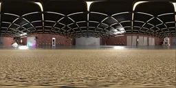 Industrial Studio Ceiling Grid HDRI