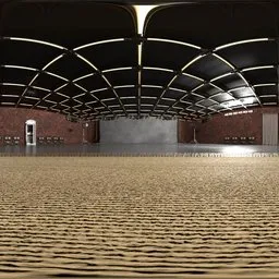 Industrial Studio Ceiling Grid HDRI