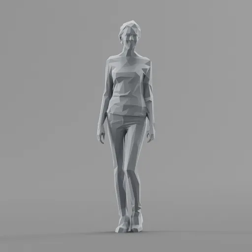 Lowpoly Female Standing