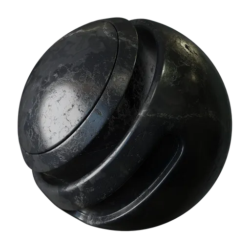 Polished Black Marble