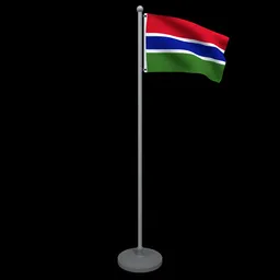 Animated Flag of Gambia