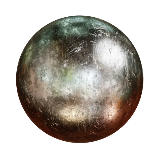 Scratched metal procedural