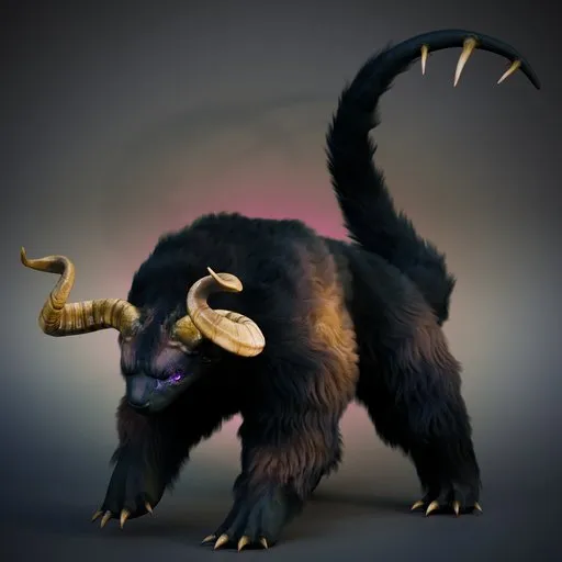 Horned Demon Beast Rigged