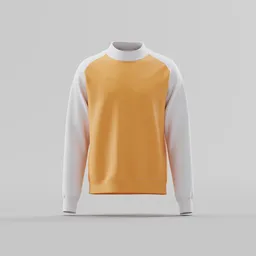 Rib Neck Sweatshirt.