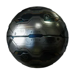 Sci-fi metal panels