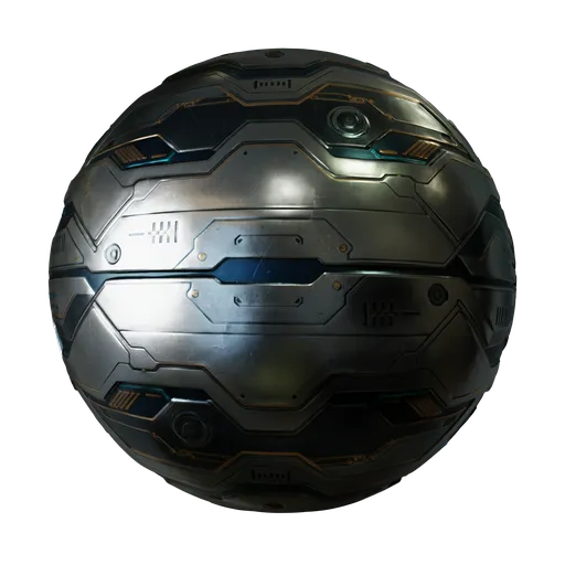 Sci-fi metal panels