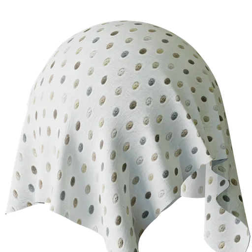 Polka White Embroidery