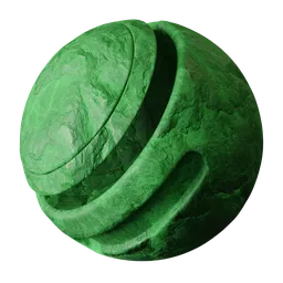 Green Chiseled Stone