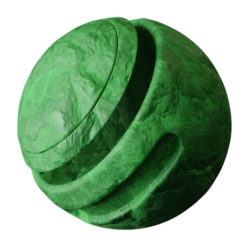 Green Chiseled Stone