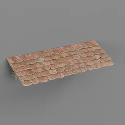 Small wooden roof with tiles