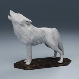 Luxury Decorative Wolf Statue