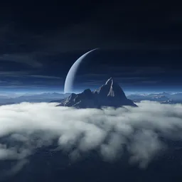 Sci-fi Alien Planet Landscape
