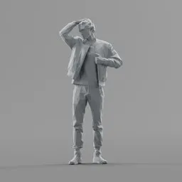 Lowpoly Male Standing