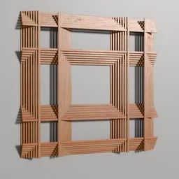 Geometric Wall Frame Panel