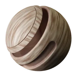 Mahogany Wood Streaked Pale