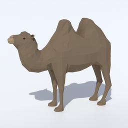 Low Poly Bactrian Camel