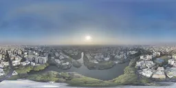 Sunset Over Rural and Urban Expansion