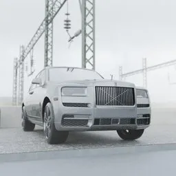 Rolls Royce Cullinan 2019 Urban Scene