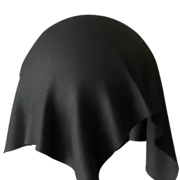 Black Micro Weave Fabric