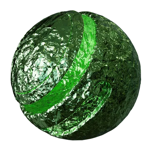 Green Foil Metal