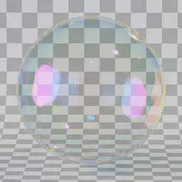 Soap Bubble (With Colorful Reflections)