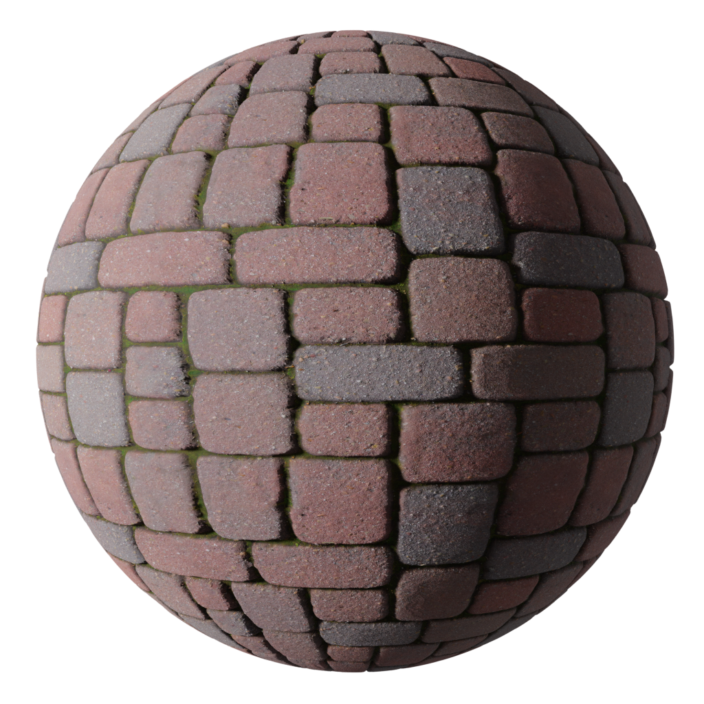 Brick patio FREE paving materials BlenderKit
