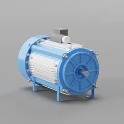 Blue Electric Motor