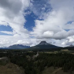 Cloudy Sky in Mountains Day