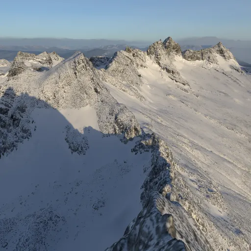 Snow Mountain Peak Landscape