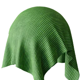 Green Pleated Fabric