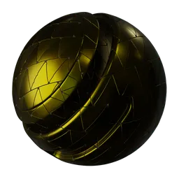 Triangular Gold Metal