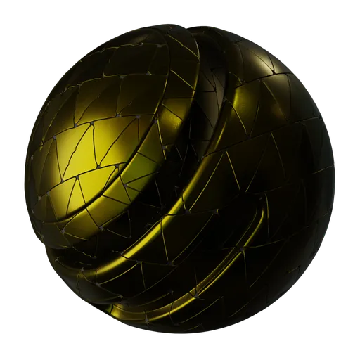 Triangular Gold Metal