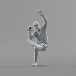 Lowpoly Male Sitting