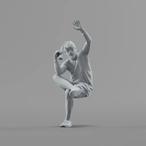 Lowpoly Male Sitting