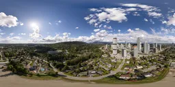 Cloudy Suny Day Cityscape