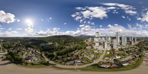Cloudy Suny Day Cityscape