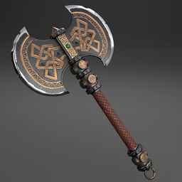 Dwarf battle axe | Historical Weapons models | BlenderKit