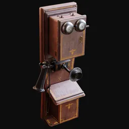 Antique Double Box Wall Telephone