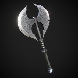 Stylized Two Sided Axe