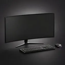 Modern Curved Ultrawide Monitor Setup