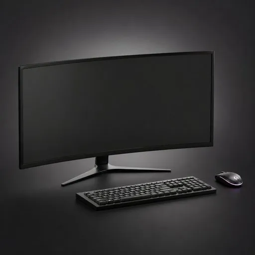 Modern Curved Ultrawide Monitor Setup