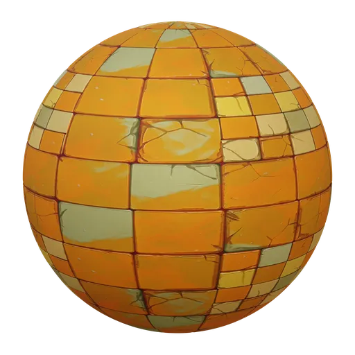 Stylised Orange Game Tiles