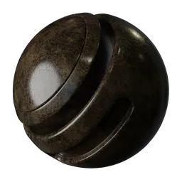Brown shiny ceramic