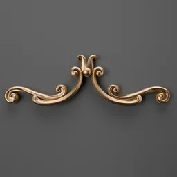 Classic ornamental 3D model for architectural design enhancement, intricately detailed for realistic renderings in Blender.