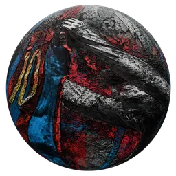 Messi graffiti on Rough Concrete