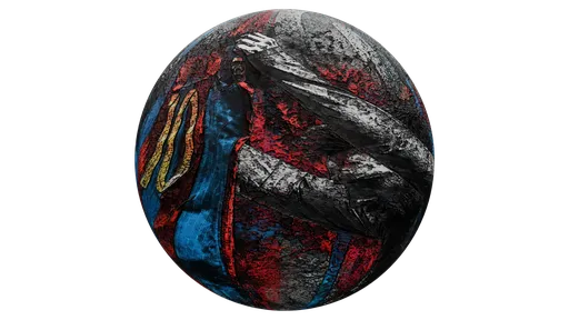 Messi graffiti on Rough Concrete