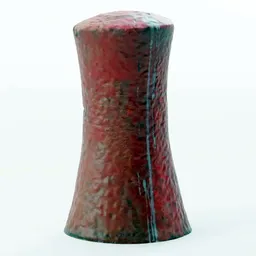 Realistic 3D scanned metal bollard with 2K PBR textures, suitable for Blender 3D watercraft scenes.