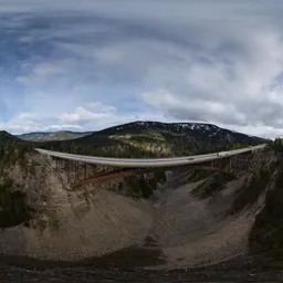 Aerial Landscape and Bridge